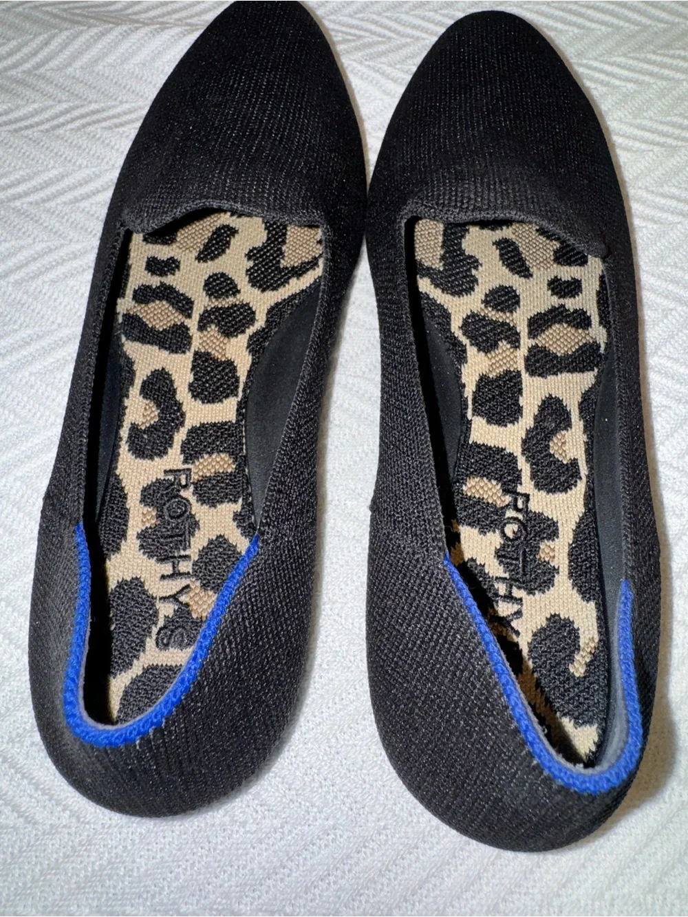 Rothy's Black Knit Women's Slip-On Loafers